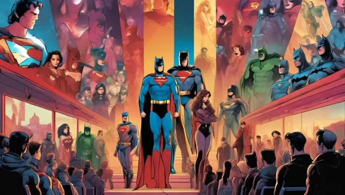 DC-Filmposter in chronologischer Reihenfolge