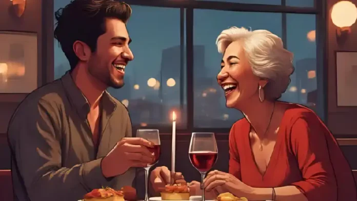 Promi-Paare, bei denen jüngere Männer mit älteren Frauen ausgehen, die Liebe trotz Altersunterschied zeigen und Dating-Normen brechen